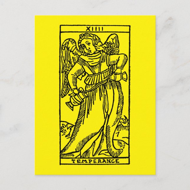 Postale Carte Tarot : Température (Devant)