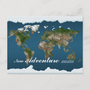 Postale Carte Terre Nouvelle aventure