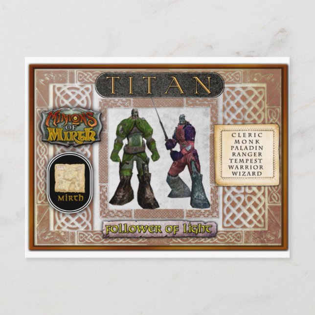 Postale Carte Titan (Devant)