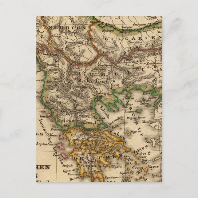 Postale Carte Turquie-Grèce (Devant)