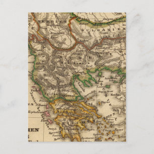 Postale Carte Turquie-Grèce