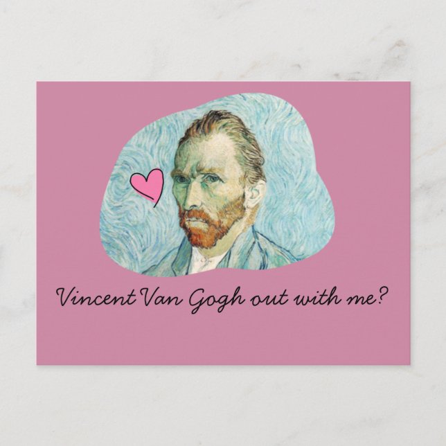 Postale carte Vincent Van Gogh avec moi (Devant)