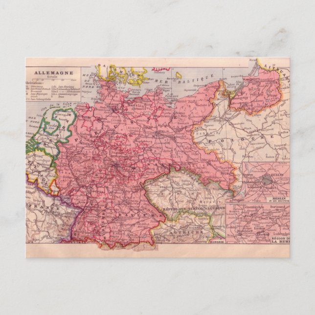 Postale Carte vintage,    Allemagne vers 1920 (Devant)