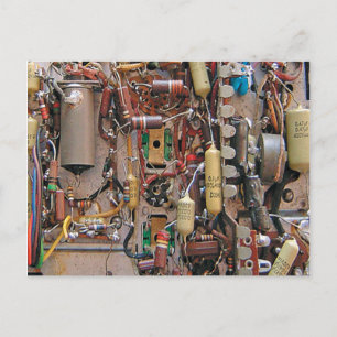 Postale carte vintage ancienne école avec résistances