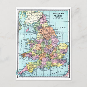 Postale Carte vintage - Angleterre & Pays de Galles
