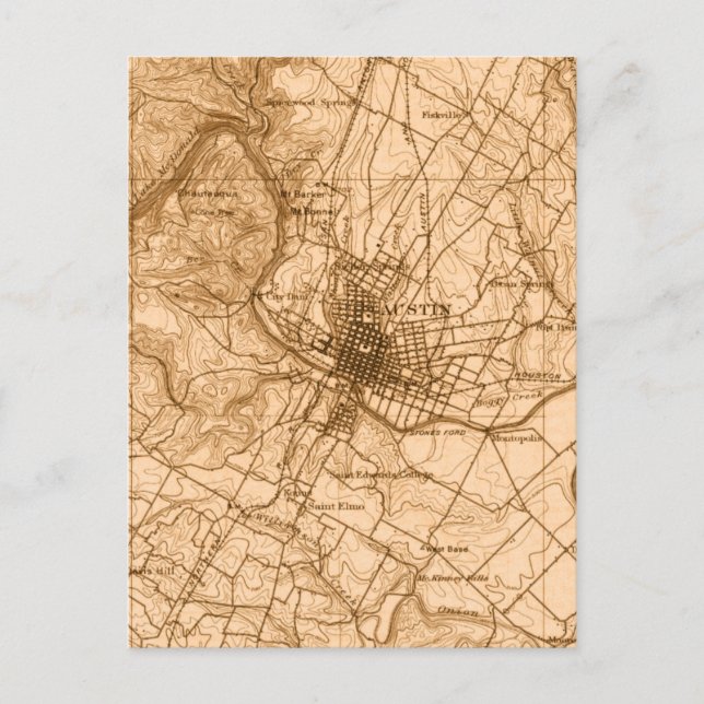 Postale Carte Vintage Austin (Devant)