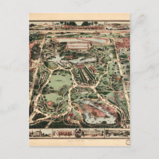 Postale Carte vintage Central Park New York City