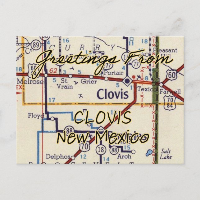 Postale Carte Vintage Clovis NM (Devant)