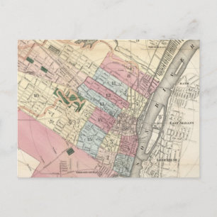 Postale Carte vintage de Albany NY (1874)