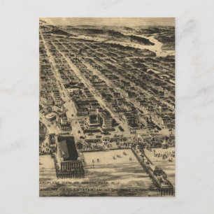 Postale Carte vintage de Asbury Park NJ (1910)
