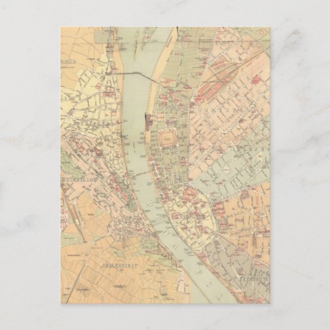 Postale Carte vintage de Budapest Hongrie (1884) (Devant)