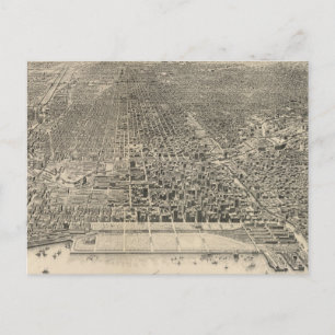 Postale Carte vintage de Chicago (1916)