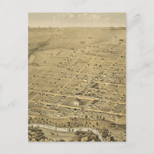 Postale Carte vintage de Fort Worth Texas (1876)