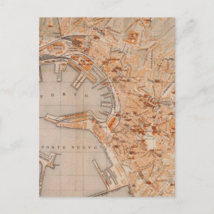 Postale Carte vintage de Gênes Italie (1906)