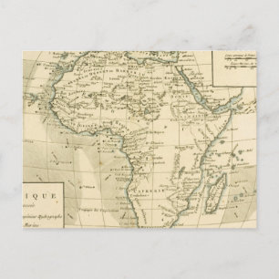 Postale Carte vintage de l'Afrique
