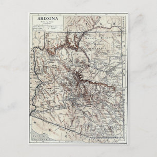 Postale Carte vintage de l'Arizona (1911)