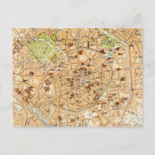 Postale Carte vintage de Milan Italie (1914)