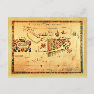 Postale Carte vintage de New York (puis New Amsterdam)