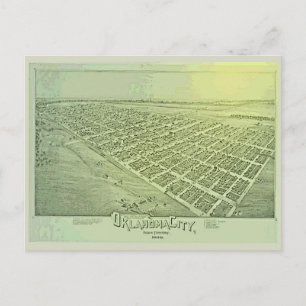 Postale Carte vintage de Oklahoma City en 1890