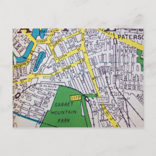 Postale Carte Vintage de Paterson, NJ