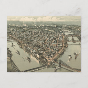 Postale Carte vintage de Pittsburgh (1902)