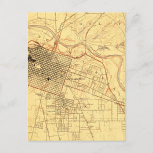 Postale Carte Vintage de Sacramento en Californie