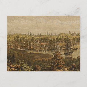 Postale Carte vintage de Victoria Vancouver (1860)