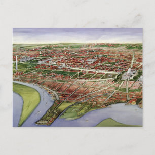 Postale Carte vintage de Washington D.C. (1901)