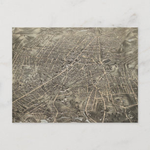 Postale Carte vintage de Worcester MA (1878)