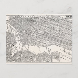 Postale Carte vintage des années 1800 New York City Brookl