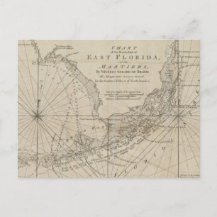 Postale Carte vintage des Florida Keys (1771)