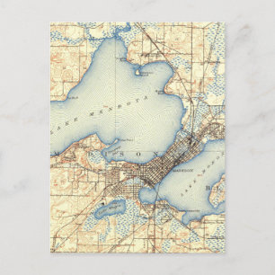 Postale Carte Vintage du Wisconsin Madison