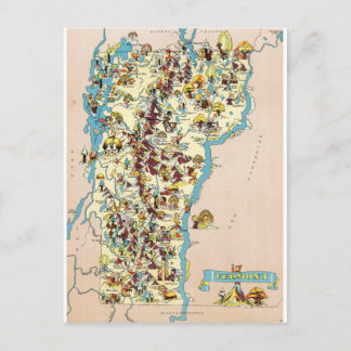 Postale Carte Vintage Funny du Vermont