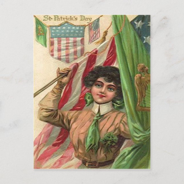Postale Carte vintage St Patrick's Day (Devant)