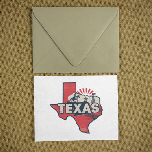 Postale Carte vintage Texas USA