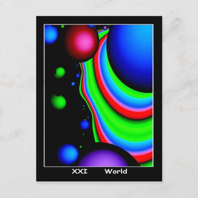 Postale Carte World Tarot (Devant)
