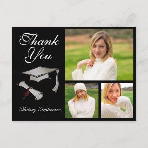 Postale Casquette personnalisé Carte de remerciements 3 ph