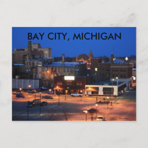 POSTALE CENTRE-VILLE DE BAY CITY, MICHIGAN POST CARTE
