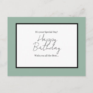 Postale C'est ton jour spécial – Carte d'anniversaire