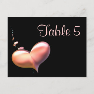 Postale Chaînes cardiaques de la carte de numéro de tablea