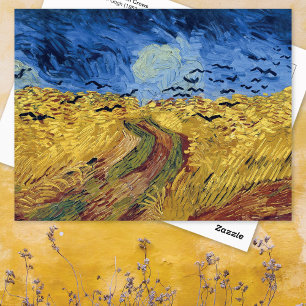 Postale Champ de blé avec corbeaux Vincent van Gogh Carte 