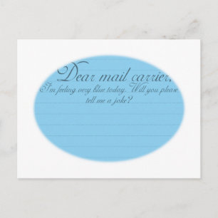 Postale Cher Transporteur de courrier drôle de carte posta