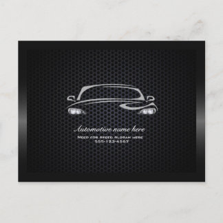 Postale Chic noir minimaliste carte de visite de voiture m