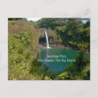 CHUTES DE PLANCHE, HILO, HAWAII, GRANDE ÎLE CARTE 