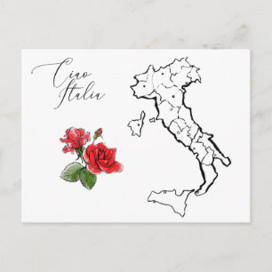 Postale *~* Ciao Italia Carte de la langue italienne Itali