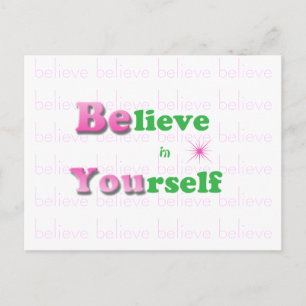 Postale Citation Inspirationnelle Carte postale-Croyez en