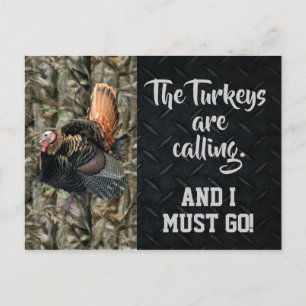Postale Citations de chasse à la Turquie sauvage Carte Cam