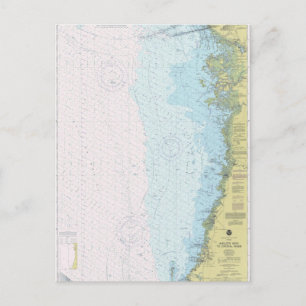 Postale Clés d'ancrage à Crystal River Carte Nautique Post