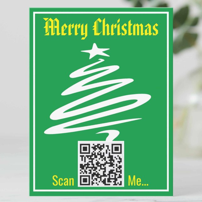 Postale Code QR sur une carte de Noël (Créateur téléchargé)