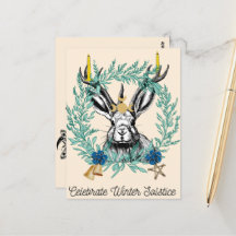 Comment célébrer le solstice hivernal Carte postal